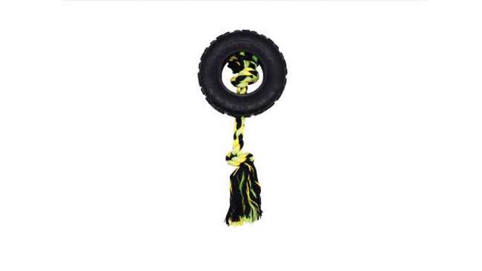 HAPPY PET PAIXNIDI SKuLOu GRRRELLI TYRE TUGGER SMALL 26cm